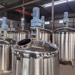 สินค้าใหม่มาแรงปี 2026 เครื่องผสมความร้อน 1000 ลิตร 304 พร้อมกับเครื่องกวนแบบ Homogenizer สำหรับผสมอาหารและเครื่องดื่ม - Product Image 1