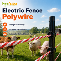 Clôture électrique en fil de polyéthylène et acier inoxydable stabilisé aux UV pour la sécurité des animaux de ferme, des pâturages et des chevaux