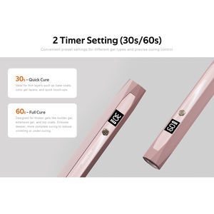 उव के नेतृत्व में नाखून लैंप हैंडहेल्ड मिनी फ्लैश उपचार रिचार्जेबल यूएसबी 395nm/<span class=keywords><strong>365nm</strong></span> तरंग दैर्ध्य के लिए पोर्टेबल फास्ट सुखाने नाखून लैंप - Product Image 3