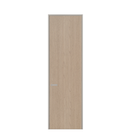 Porte intérieure moderne Tali en WPC et aluminium, insonorisée, pré-montée avec cadre et panneau, idéale pour chambre, appartement, rénovation de maison