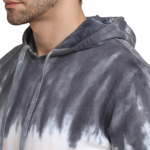 Sudaderas con Capucha para Hombre, Invierno, Color Liso, Tie Dye, 100% Algodón, Felpa, 300g, Resistentes al Viento, Transpirables, Ecológicas, Corte Regular - Product Image 1