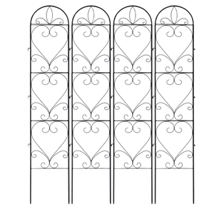 Treillis de jardin en métal réglable en hauteur, style Mid-century Modern, lot de 4, <span class=keywords><strong>pour</strong></span> support lourd de chèvrefeuille - Product Image 1