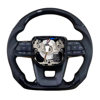 Volant sport en fibre de carbone et cuir pour Corolla LC300 Hilux N70 Fortuner Land Cruiser, personnalisable