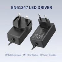 Alimentation LED 24V 1A 24W à tension constante, conforme EN 61347, avec prise UE, pour rubans LED