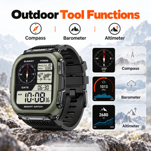 Nouvelle Montre Connectée GPS Unisexe DM66 2026, Écran AMOLED <span class=keywords><strong>2</strong></span>,13 pouces, Batterie 850 mAh, Cartes Hors Ligne, Étanchéité 5 ATM, Appel Téléphonique, Montre Intelligente GPS - Product Image 4