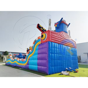 Tobogán Inflable Combinado con Zona de Saltos, Aventura de Robot Espacial, Parque Infantil con Temática del Espacio Exterior, <span class=keywords><strong>Alquiler</strong></span> Comercial para <span class=keywords><strong>Eventos</strong></span> al Aire Libre - Product Image 4