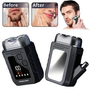 Mini Afeitadora Eléctrica 2 en 1, Recortadora de Vello Nasal Eléctrica con Pantalla Digital, Doble Cabezal, Impermeable, Recortadora de Vello Nasal Inteligente - Product Image 1