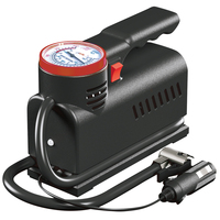 Gonfleur de pneus analogique compact avec lumière LED et embout de gonflage à levier verrouillable