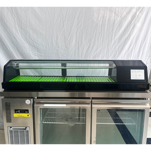Thương mại một lớp duy nhất nhiệt độ cong kính Sushi hiển thị mát <span class=keywords><strong>Countertop</strong></span> Tủ bảo quản - Product Image 5