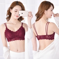 Áo Lót Không Gọng Độn Hai Dây Vai Có Thể Tháo Rời Đồ Lót Nữ Quấn Ngực Có Dây Quấn Quây Áo Lót Ren Áo Thanh Lịch Cho Nữ