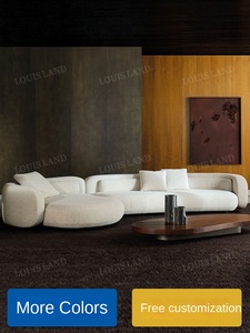 Landon Modern Minimalist <b>for</b> Bezier Large Flat Layer Shaped Modular Combination Fabric Set Customizable Bezier Modular - Product Image 4