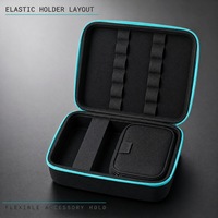 Étui de transport rigide multi-tailles avec fermeture éclair et sangles élastiques pour accessoires électroniques et équipement portable