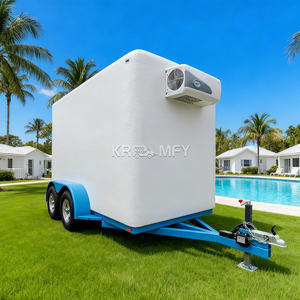 Refrigerated Cold Room Outdoor Refrigerator Food Van <b>Freezer</b> Semi Trailer Mobile <b>Ice</b> Cream Vending Cart - Product Image 3