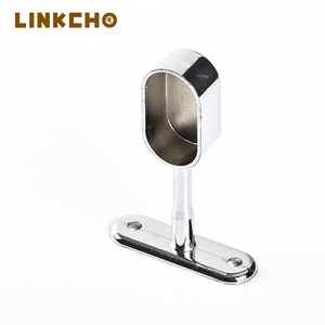 <span class=keywords><strong>Support</strong></span> de plafond ovale LINKCHO <span class=keywords><strong>pour</strong></span> <span class=keywords><strong>tringle</strong></span> à vêtements non amovible, en alliage de zinc, avec trou de fixation <span class=keywords><strong>pour</strong></span> tube de penderie - Product Image 3