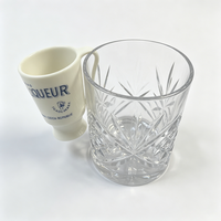 Tasse à café PC 50 ml personnalisable avec logo, réutilisable pour dégustation d'espresso et promotions