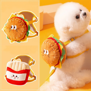 Set Zaino e Guinzaglio per Animali Domestici Nunbell, Ecologico, Carino, alla Moda, Resistente alle Fughe, per Cani/Gatti di Piccola Taglia - Product Image 1