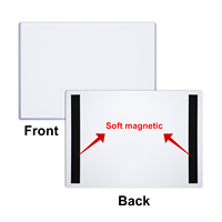 Carpeta Magnética para Archivos, Portadocumentos Transparente de PVC con Tiras Magnéticas, Organizador de Archivos Horizontal y Vertical A3 A4 para Oficina y Escuela