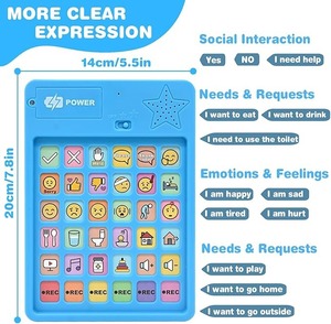 Dispositivo AAC Personalizado para Autismo, Materiales de Terapia del Habla, Herramientas de Comunicación No Verbales con Botones Programables y Volumen Ajustable - Product Image 2