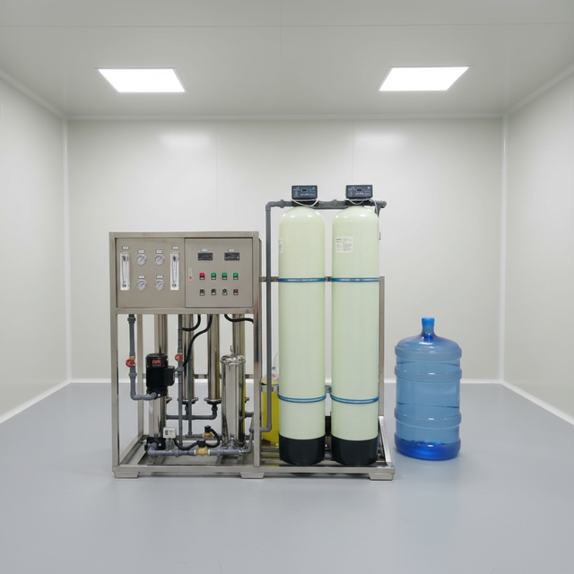 RO Reverse Osmosis Drinking Water Filter Treatment Plant with PLC Motor & Pump 250L/Hour System Automatic Running