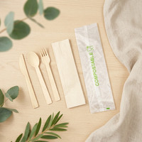 Couverts en bambou personnalisés, cuillères, fourchettes, couteaux, 100% bambou, biodégradables, qualité alimentaire, luxe, camping