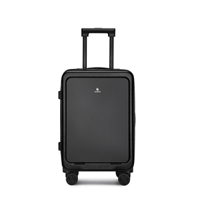 New Design <strong>Elegant</strong> Modern Front Opening Luggage with Aluminum <strong>Trolley</strong> Hooks Interior Compartments Airline High-end Carry on Case - Product Image 1