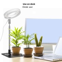 LED Pflanzenwachstumslampe Teleskopischer Engelsring Sukkulenten Rot-Blaues Licht Vollspektrum Grüne Blumen-Ergänzungsbeleuchtung