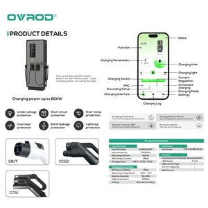 Nouvelle borne de recharge portable pour voiture 120 kW DC, chargeur rapide pour véhicules électriques GB/T avec tension d'entrée 220 V - Product Image 3