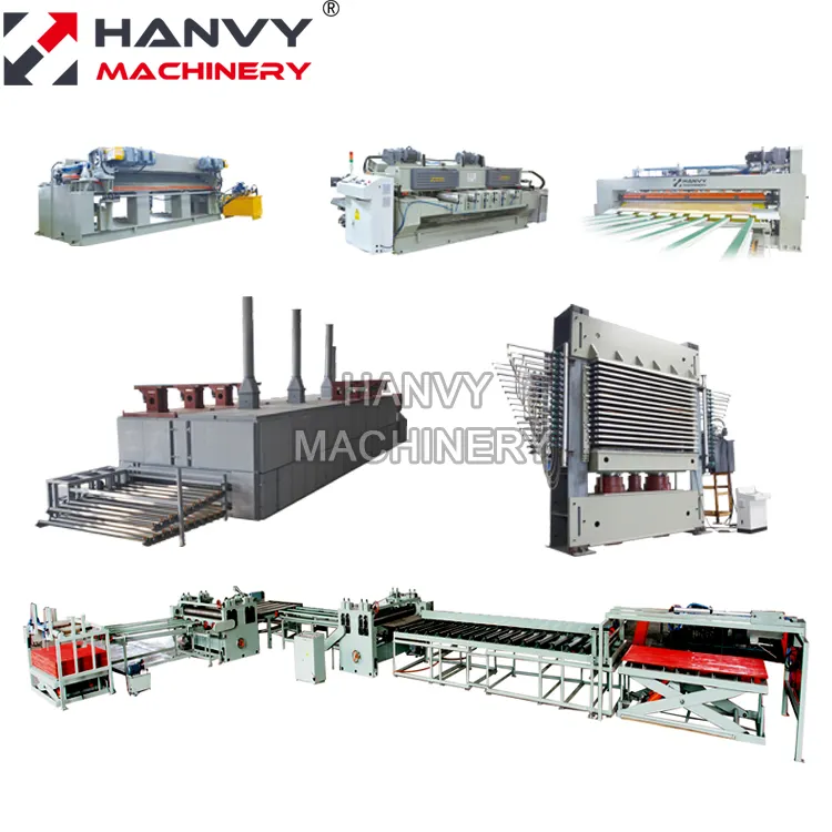 Автоматические полные комплектные машины для производства фанеры от фабрики Hanvy