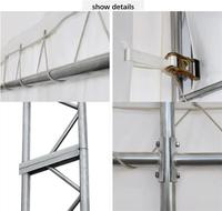 Grand abri industriel portable 50x40 pieds à double treillis en forme de dôme pour conteneur maritime, résistant au vent et à la neige, pour garage automobile et entrepôt