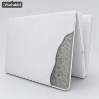 Matelas Portable POE à Circulation d'Air, Orthopédique, Super Simple, Solide, Lavable, avec Nid d'Air 4D en Polymère POE