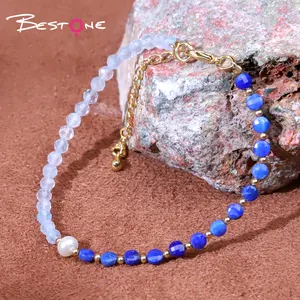 Belone Creatief Op Maat Gemaakt Natuursteen Kristallen Armband Genezende Gefacetteerde Kralen Lapis Lazuli Dames Armband Groothandel