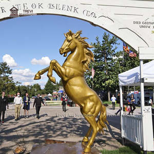 All'ingrosso su misura bronzo metallo oro cavallo scultura statua per la vendita - Product Image 4