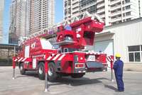Camion de pompiers d'urgence fabriqué en Chine, camion de lutte contre les incendies YT32M1, camions de pompiers à échelle