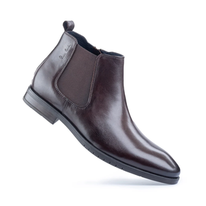 Bottes en cuir de haute qualité pour hommes, usage quotidien, élégantes, confortables, durables, chaussures décontractées de mode pour l'extérieur - Product Image 2