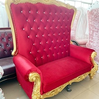 Offre Spéciale Salon Meubles De Luxe Royal Canapé Mariage Bébé Rose + or Trône Canapé Chaise Pour Hôtel