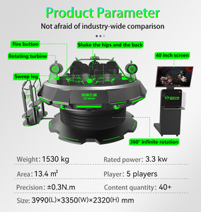5 chỗ công viên chủ đề VR bay UFO với CE cấp giấy chứng nhận VR sao không gian công viên giải trí thực tế ảo 9D 360 di chuyển rạp chiếu phim - Product Image 6
