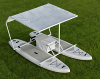 Yate Deportivo Eléctrico en Oferta, Catamarán Inflable, Tabla de SUP con Marco, Material de PVC con Tecnología Drop Stitch, Ligero, Fácil de Montar, Rápido