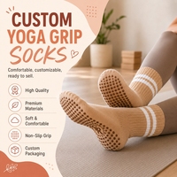 Nouvelles Chaussettes de Yoga Personnalisées pour Femmes, Mi-Mollet, Pilates, Fitness, Respirantes, Séchage Rapide, Tricotées, Antidérapantes