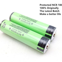 Vente en gros 100% Original plat haut/bouton NCR18650B 3.7V 3400mAh batterie li-ion 18650 NCR 18650B protégée 18650 3400mAh batterie