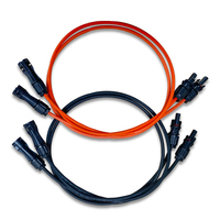 Venta al por mayor 2.5mm2 4mm2 6mm2 10mm2 cable de extensión PV cable solar con macho y FEMA