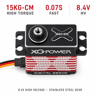 Moteur servo numérique étanche sans noyau 15KG, engrenage en acier inoxydable 8.4V, pour direction de crawler RC, vente en gros usine