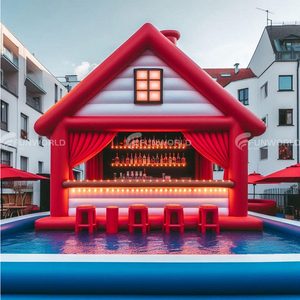 Bar Gonfiabile Personalizzato per Piscina da Giardino con Tenda, Ideale per Svago e Intrattenimento - Product Image 2