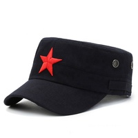 Gorra de estrella de pentagrama ajustable Retro de alta calidad, estilo Vintage chino para hombres y mujeres, hecha de tela de papel