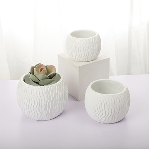 Simplism stile opaco <span class=keywords><strong>cemento</strong></span> <span class=keywords><strong>bianco</strong></span> da sposa decorativo orchidea vaso di fiori/giardino vasi da fiori <span class=keywords><strong>fioriere</strong></span> - Product Image 5