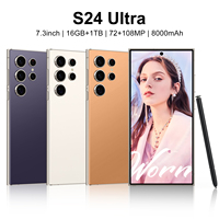 Nuevo Teléfono Inteligente S24 Ultra 5G Original, 16GB 1TB, Cámara Trasera de 108MP, Resolución de Pantalla HD, Teléfono Móvil Android en Español