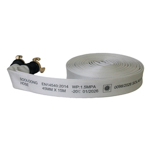Manguera de Alta Calidad con Revestimiento de EPDM de 1.75 Pulgadas, 15 Bares, 45 mm, 20 Metros con Acoples Españoles de Aluminio - Product Image 3