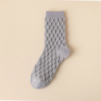 Chaussettes montantes en polyester pour femmes, tricotées, style ras du cou, printemps-été, personnalisables, polyvalentes, absorbant la transpiration, séchage rapide