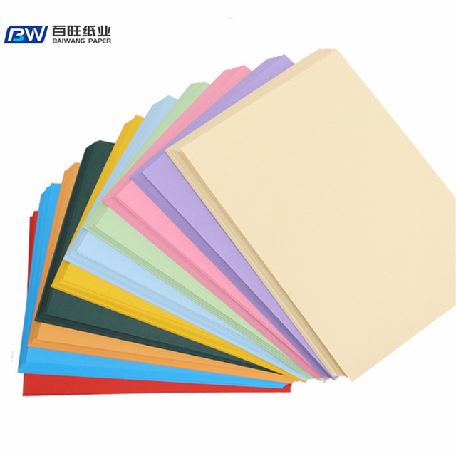 A4 Wholesale Printing Color A4 Paper White Black Kraft Paper Cards Scrapbook Plain Roll Thick Diy Cut Packaging Bulk Craft Paper