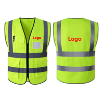 Veste de chantier multifonctionnelle, vêtement haute visibilité, gilet en maille polyester, veste de sécurité haute visibilité, gilet de sécurité réfléchissant