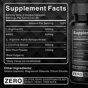 Cápsulas de L-arginina de etiqueta privada AegleWell de alta calidad para cápsulas de L-arginina de soporte de salud masculina - Product Image 2